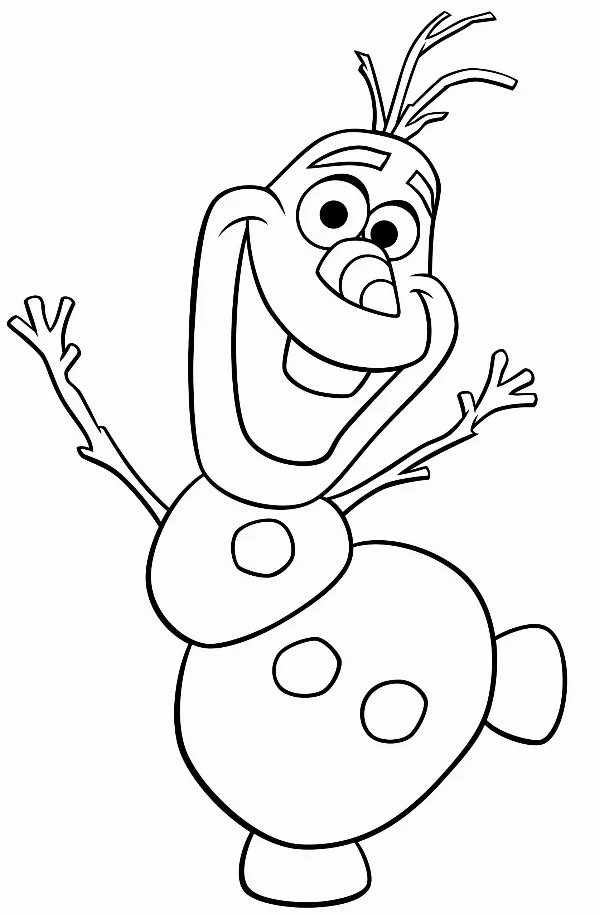 Olaf Colouring Sheet